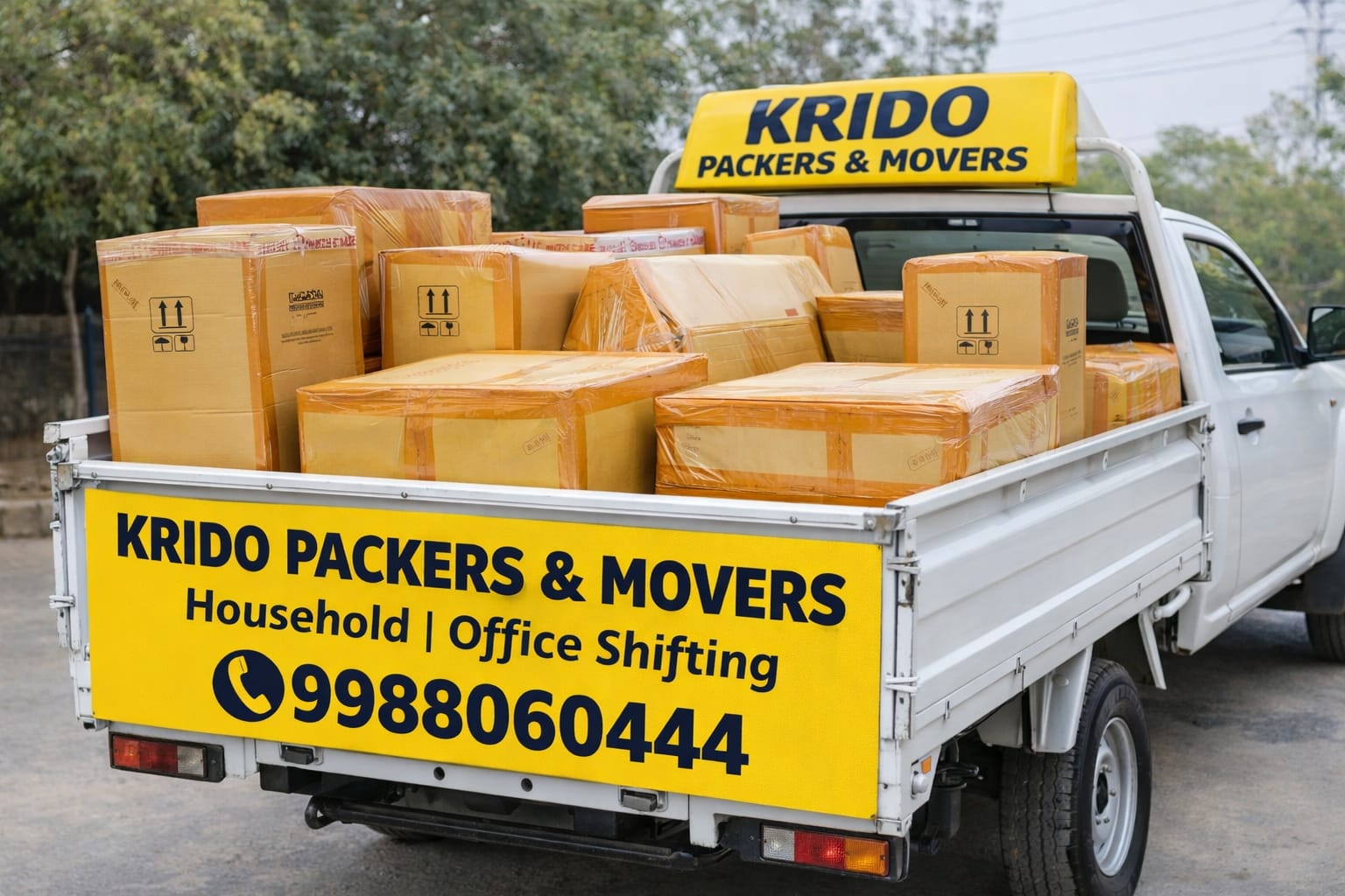 Local shifting truck of packers and movers in Zirakpur Mohali